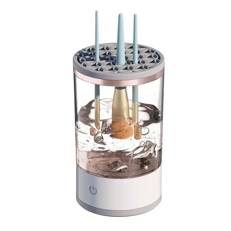 Limpiador automático de brochas de maquillaje