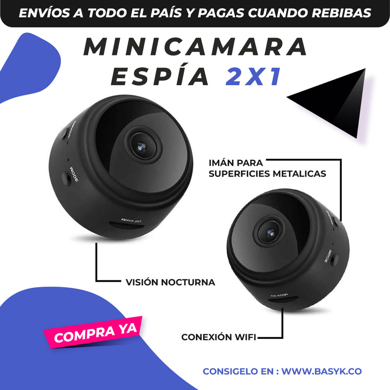 Camuflaje Perfecto Mini Camara Espía A9 Promo 2x1